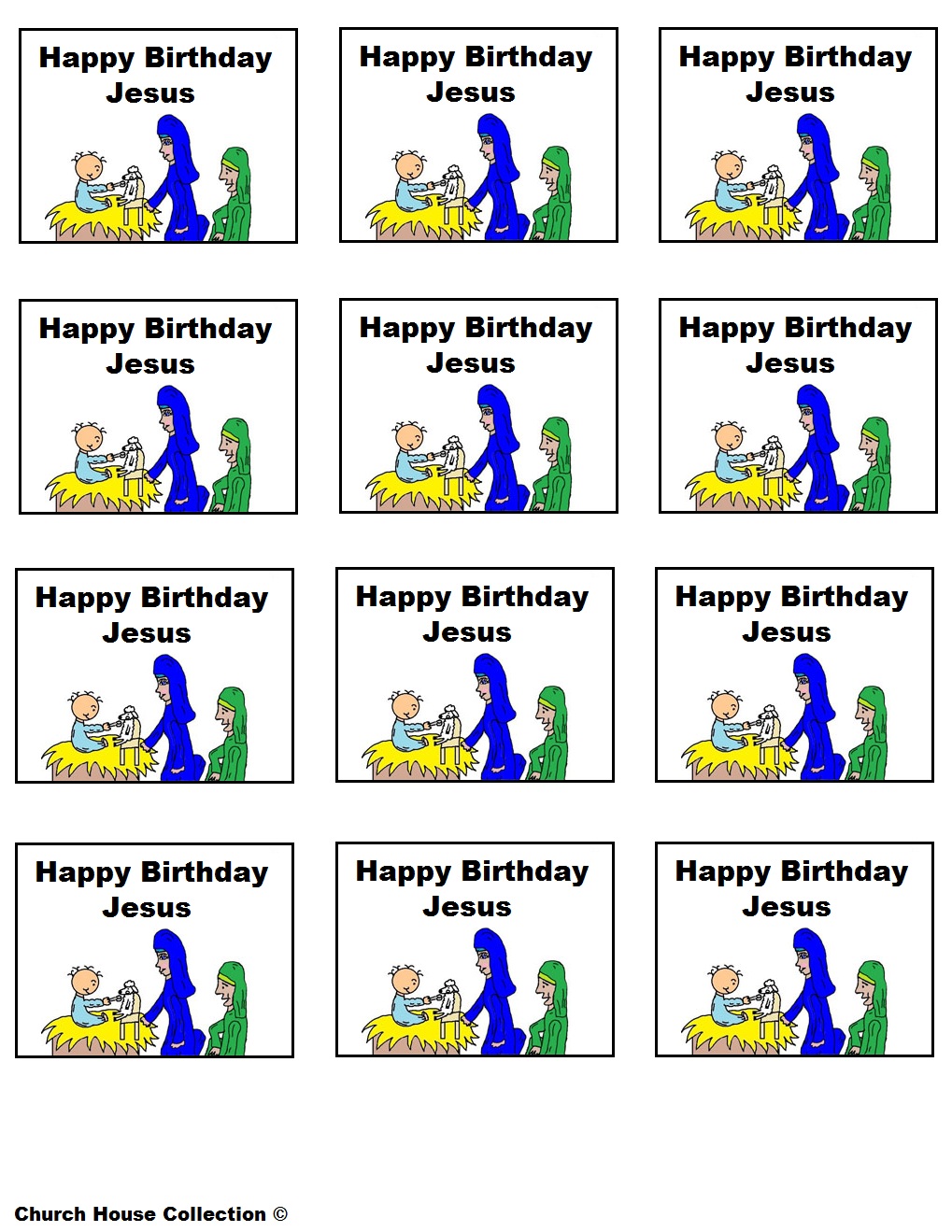 Happy Birthday Jesus Sunday School Lesson